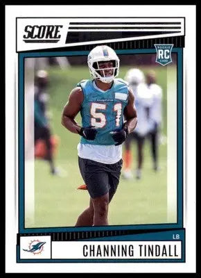 Channing Tindall Rookie 2022 Score #355 Miami Dolphins - Football Card Single