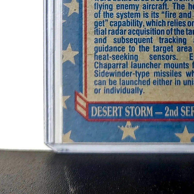 Chaparral Missile Launcher 1991 Topps Desert Storm #131 Card