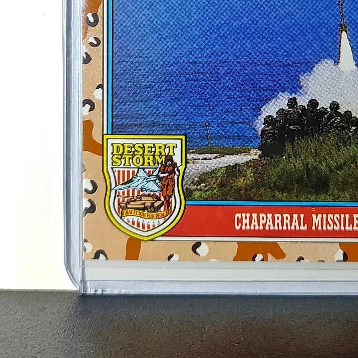 Chaparral Missile Launcher 1991 Topps Desert Storm #131 Card