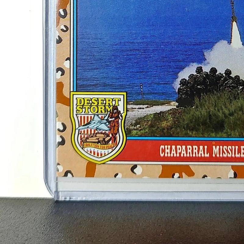 Chaparral Missile Launcher 1991 Topps Desert Storm #131 Card