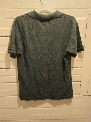 Chaps Ralph Lauren Polo Shirt Mens M Green Crest Embroidered Cotton Short Sleeve - Apparel