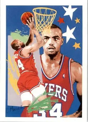 Charles Barkley - 1990-91 Hoops - #374 - Basketball - Basketball Card Single