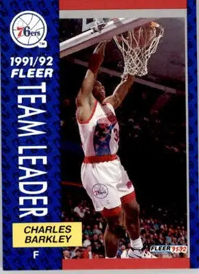 Charles Barkley - 1991 Fleer - 391 - Base NM - Basketball Card Single