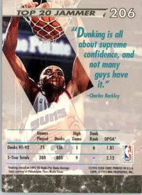 Charles Barkley - 1992 Ultra - 206 - Base NM - Basketball Card Single