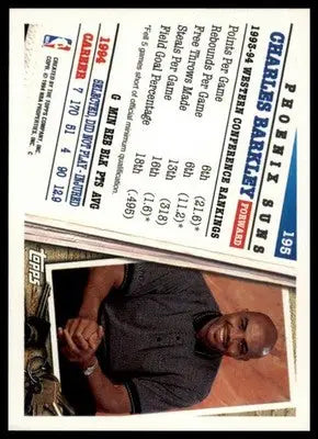 Charles Barkley 1994-95 Topps #195 Phoenix Suns - Basketball Card Single