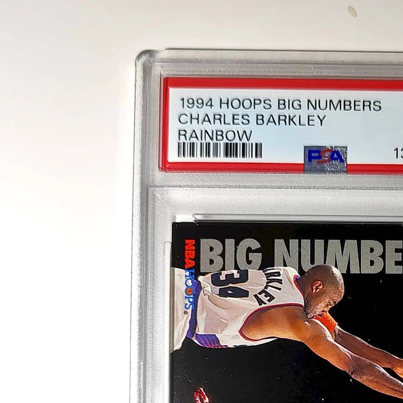 Charles Barkley 1994 NBA Hoops Big Numbers #BN12 Rainbow PSA 8 NM-MT