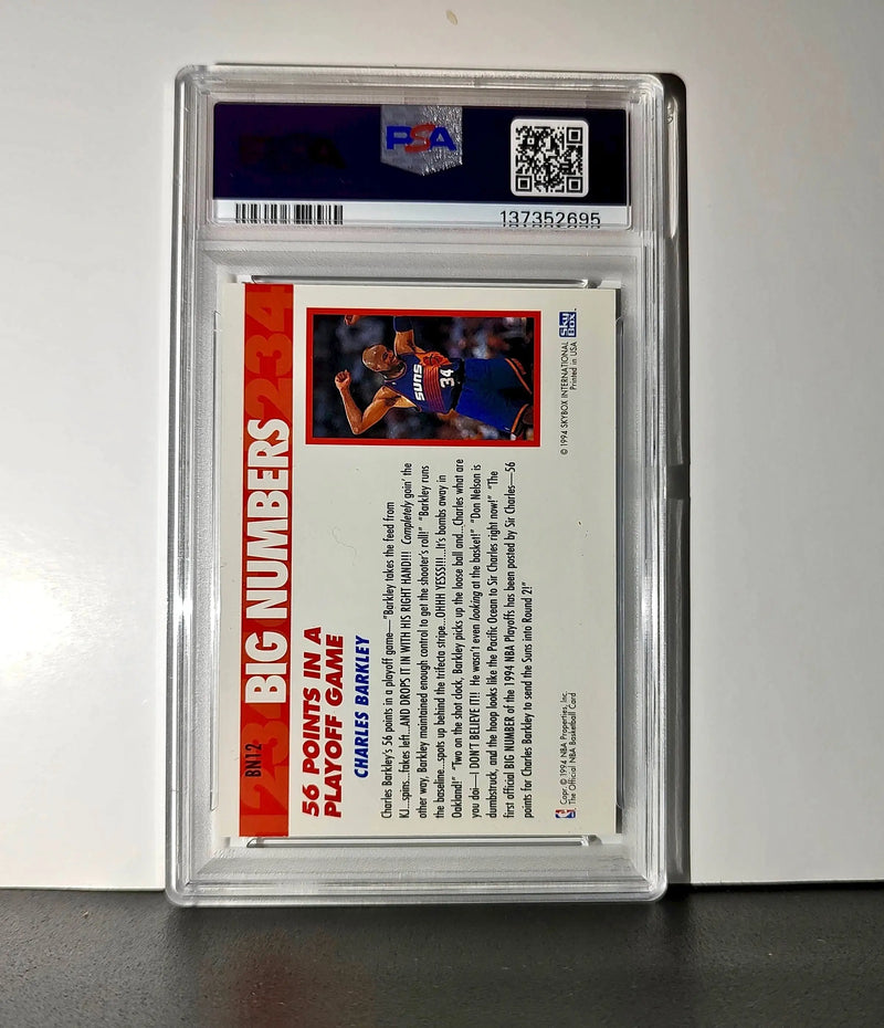Charles Barkley 1994 NBA Hoops Big Numbers #BN12 Rainbow PSA 8 NM-MT