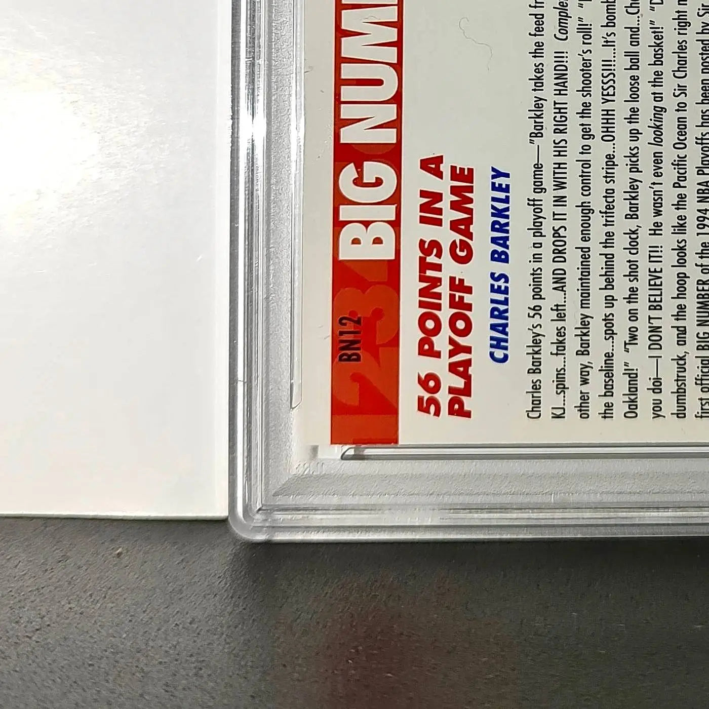Charles Barkley 1994 NBA Hoops Big Numbers #BN12 Rainbow PSA 8 NM-MT