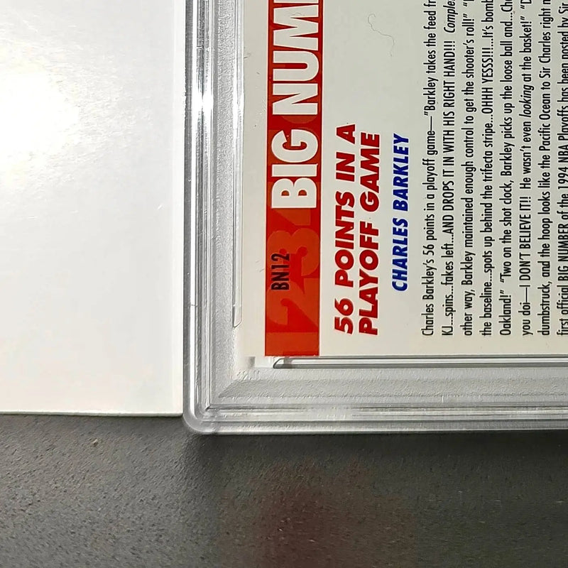 Charles Barkley 1994 NBA Hoops Big Numbers #BN12 Rainbow PSA 8 NM-MT