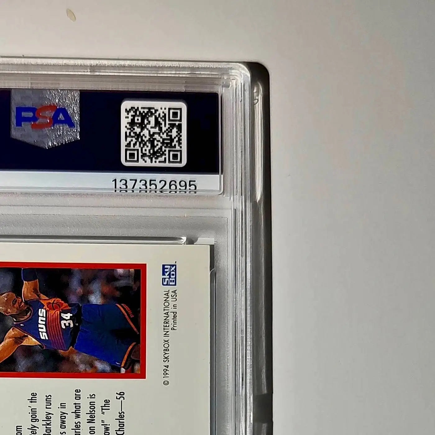 Charles Barkley 1994 NBA Hoops Big Numbers #BN12 Rainbow PSA 8 NM-MT