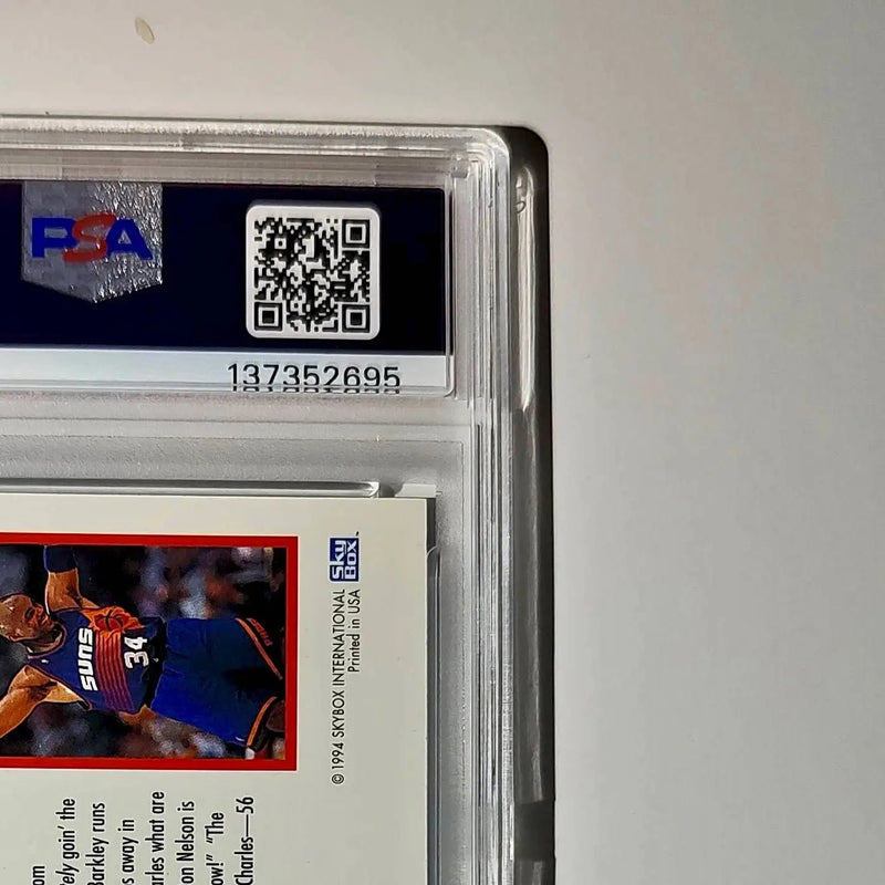 Charles Barkley 1994 NBA Hoops Big Numbers #BN12 Rainbow PSA 8 NM-MT