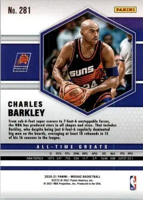 Charles Barkley - 2020-21 Panini Mosaic - #281 - Mosaic Basketball - Basketball Card Single