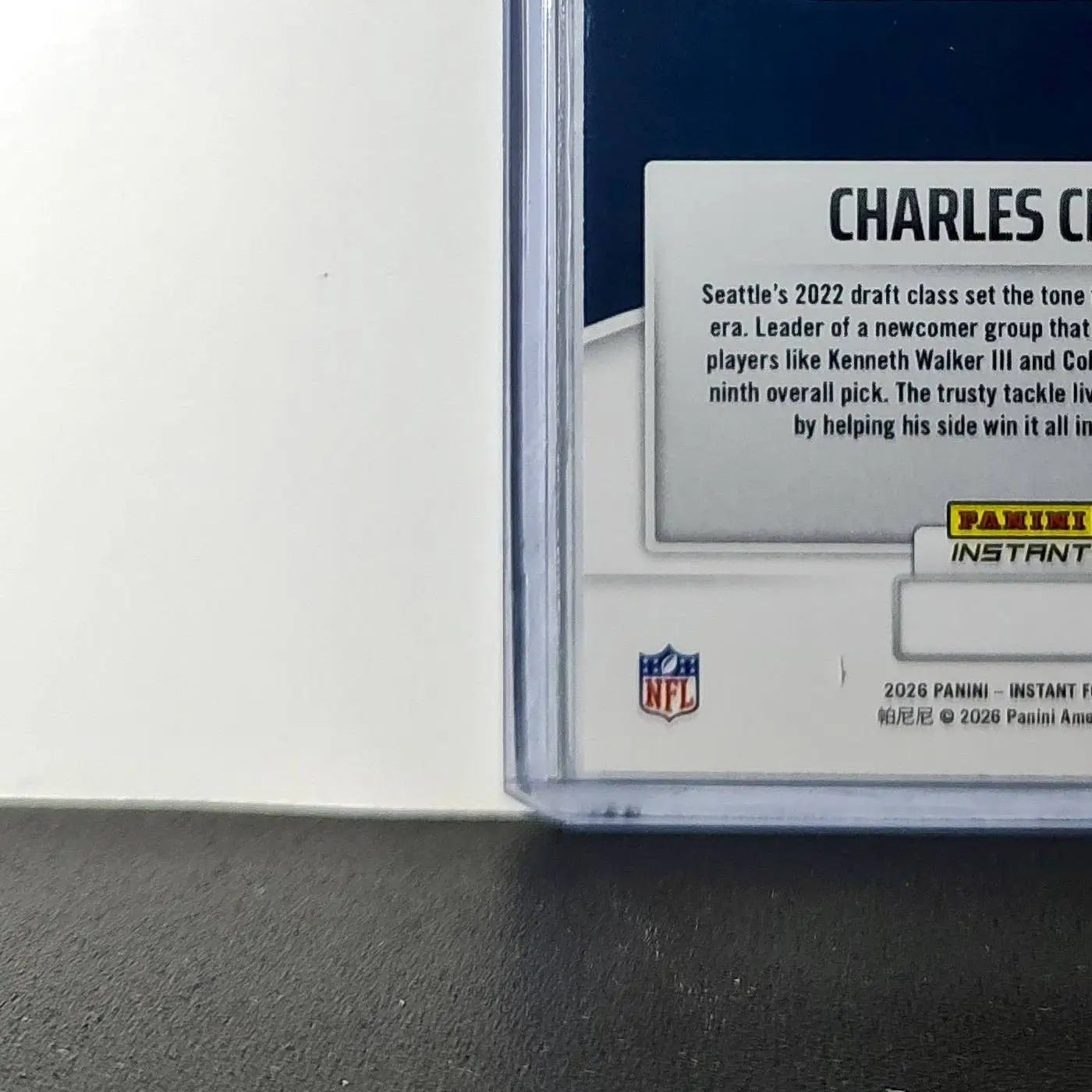 Charles Cross 2026 Panini NFL Super Bowl LIX Champions #11 Card Seattle Seahawks - Football Card Single