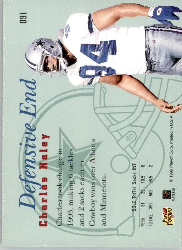 Charles Haley - 1996 Playoff Prime - #091 - Football - Football Card Single