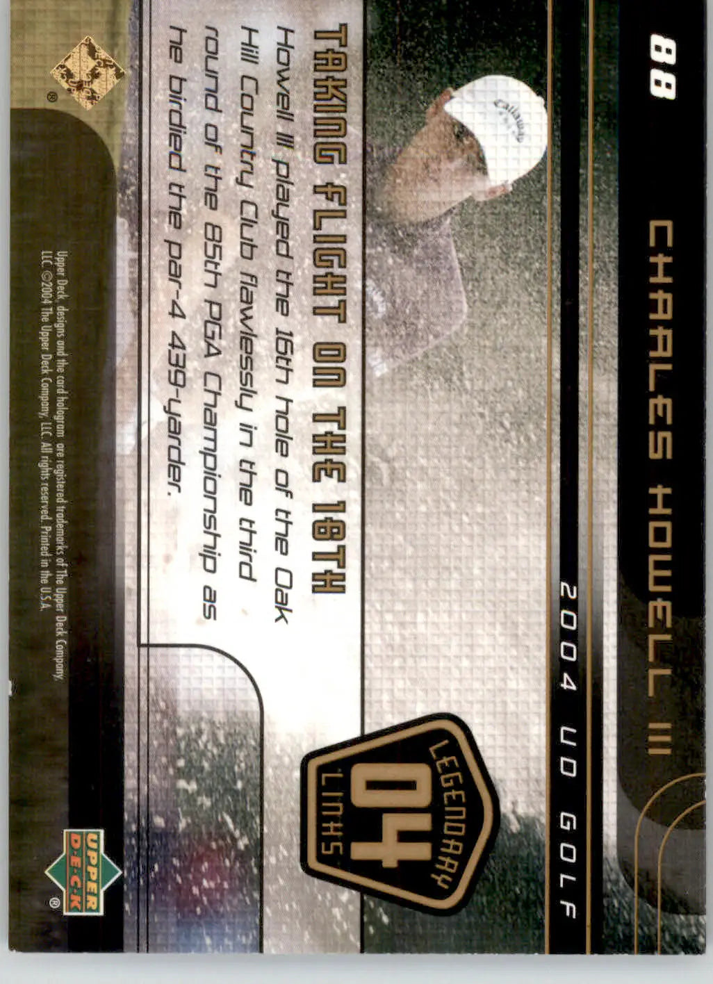 Charles Howell III - 2004 Upper Deck - #88 - Golf - Golf Card Single