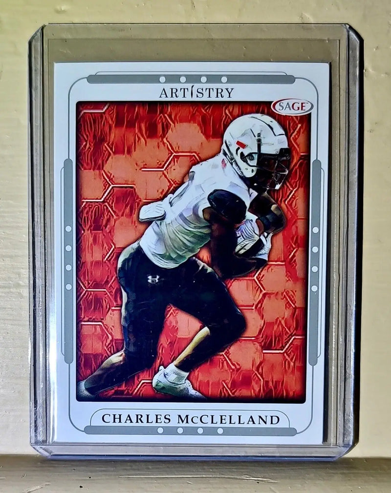 Charles McClelland 2023 SAGE NFL Artistry Football #22 Card - Football Card Single