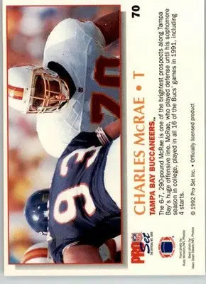Charles McRae - 1992 Pro Set Power - #70 - Football - Football Card Single
