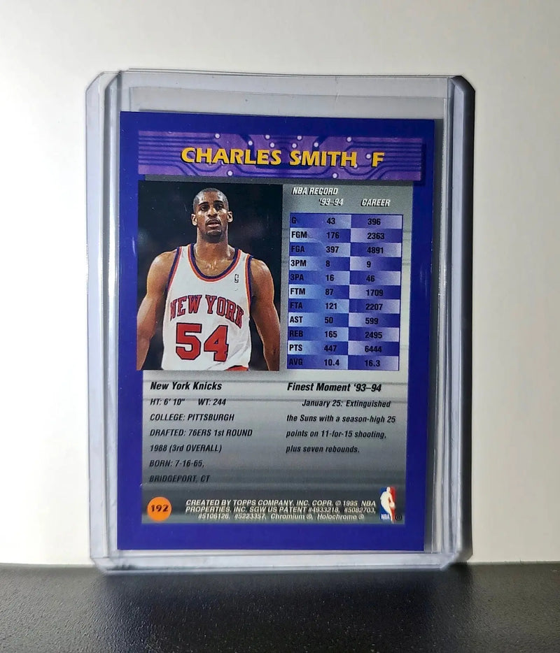 Charles Smith 1994-95 Topps Finest #192 Basketball Card