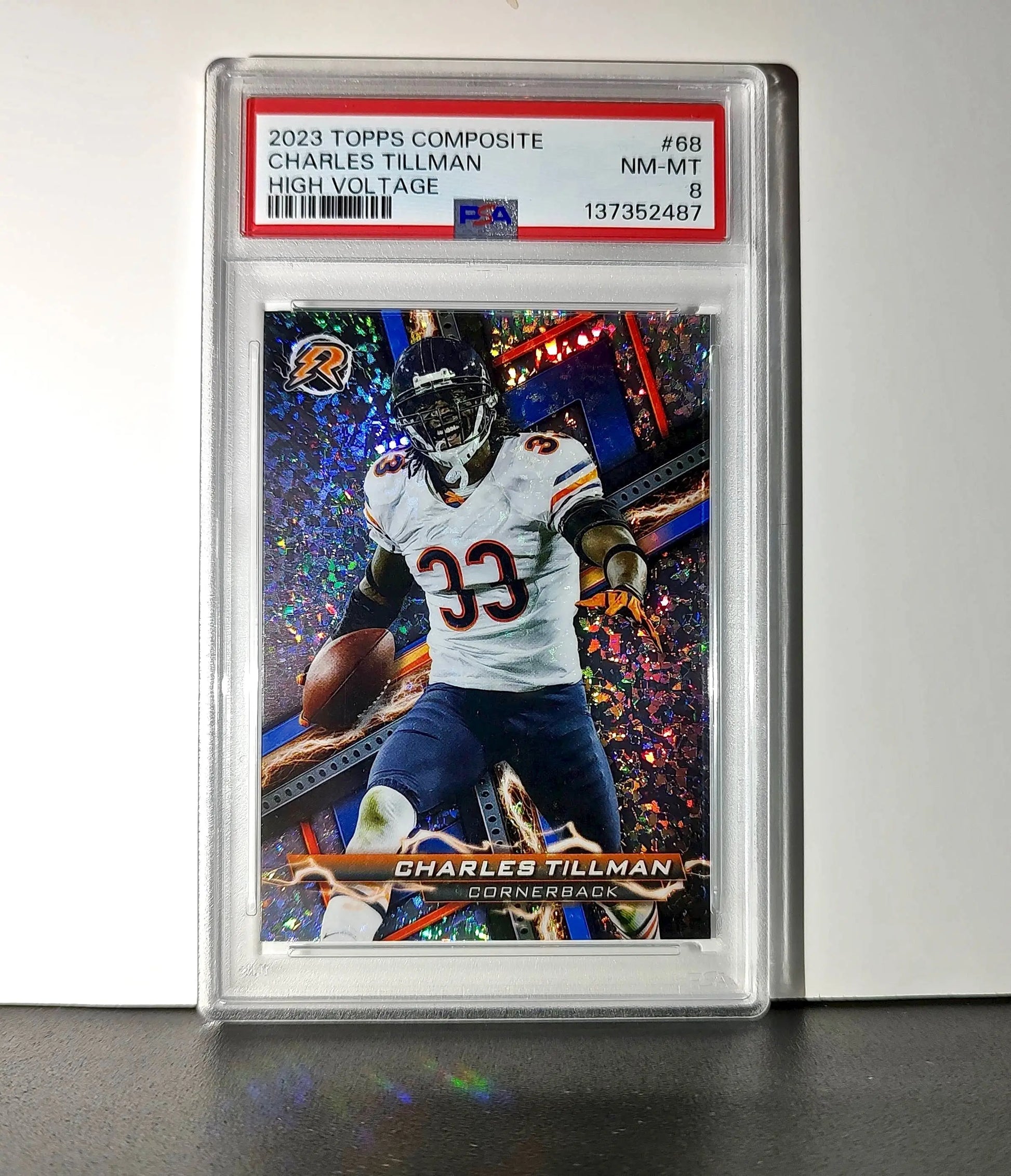 Charles Tillman 2023 Topps Resurgence High Voltage #68 PSA 8 NM-MT - Football Card Single