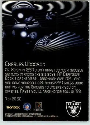 Charles Woodson - 1999 SkyBox Metal Universe - #7 SC - Starchild Football - Football Card Single