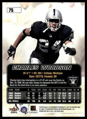 Charles Woodson 2001 Ultra #75 Oakland Raiders - Football Card Single