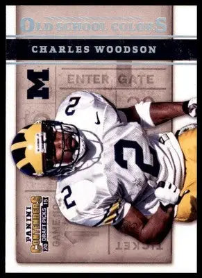 Charles Woodson 2015 Panini Contenders Draft Old School Colors #11 Michigan - Football Card Single