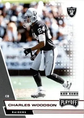 Charles Woodson - 2020 Panini Playoff - #93 - Red Zone Football - Football Card Single