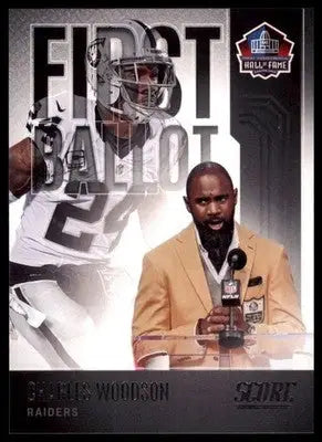 Charles Woodson 2022 Score First Ballot #FB-CW Oakland Raiders - Football Card Single