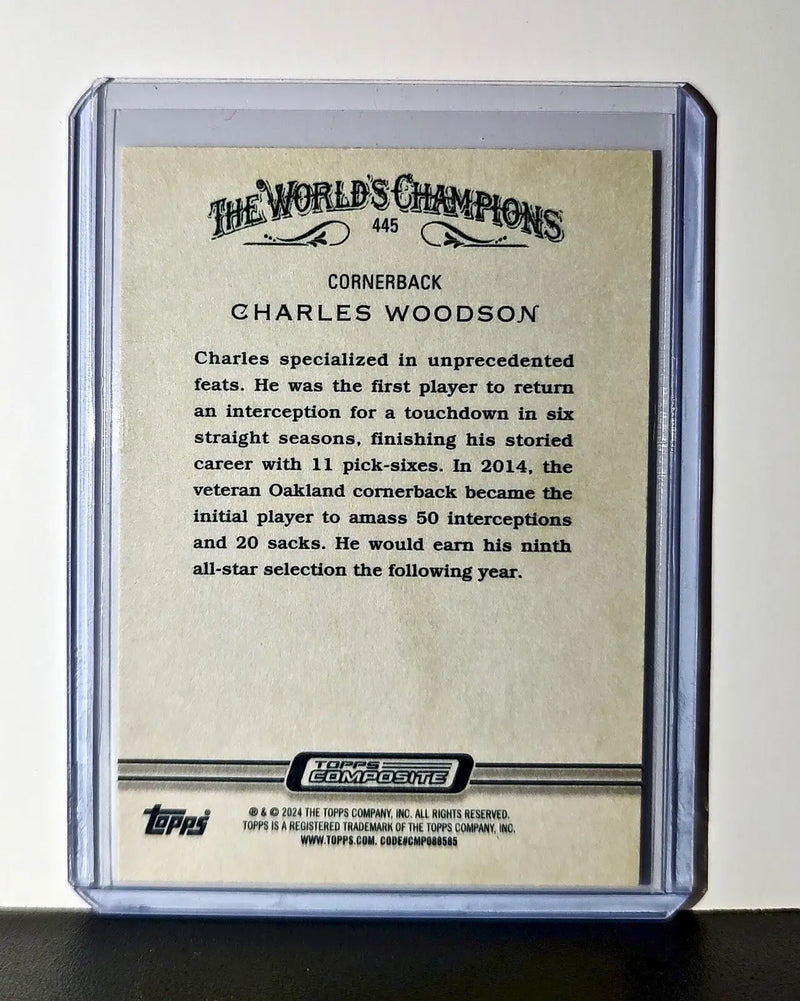 Charles Woodson 2023 Topps Allen & Ginter NFL #445 Card Oakland Raiders