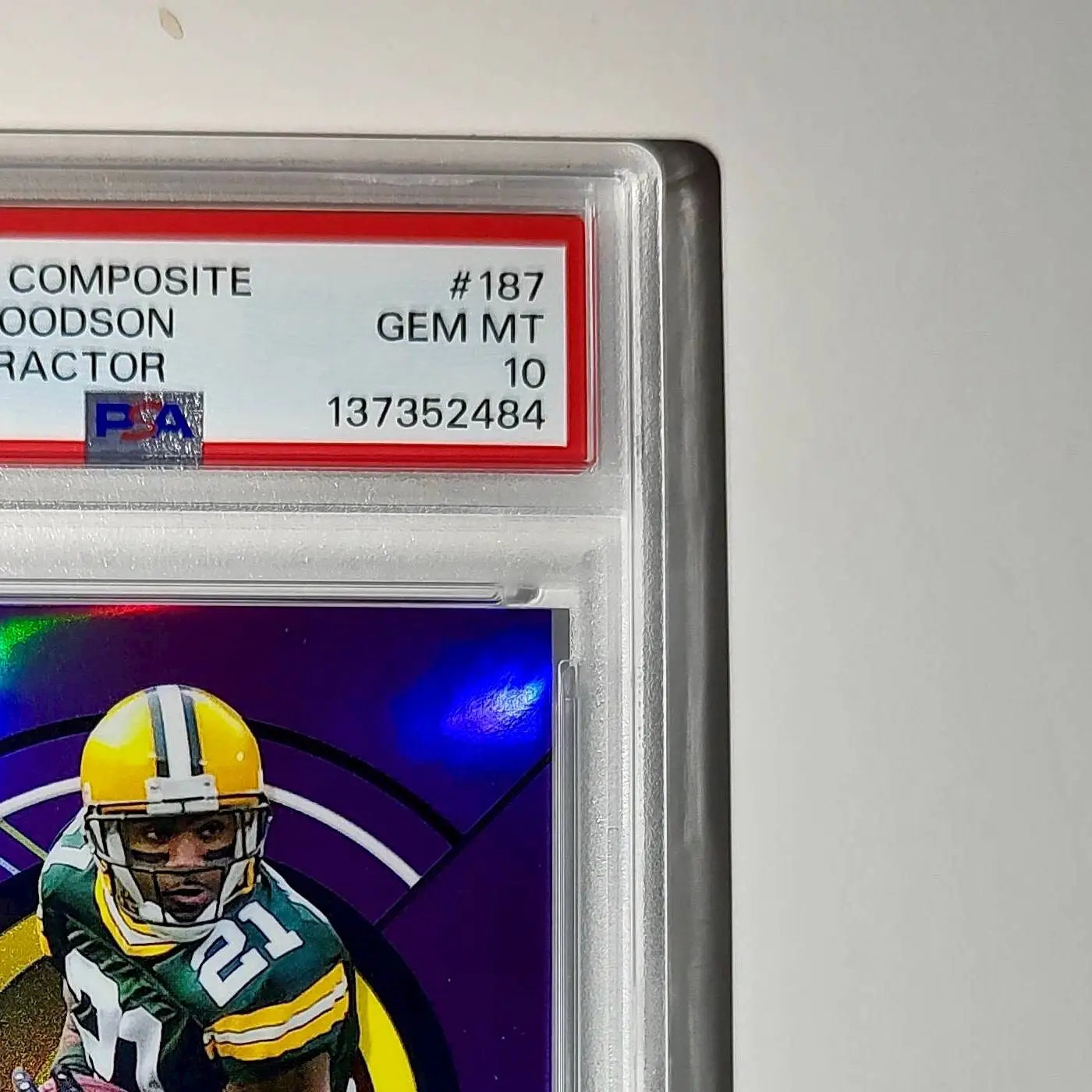 Charles Woodson 2023 Topps Finest #187 Purple Refractor 202/250 PSA 10 Gem Mint