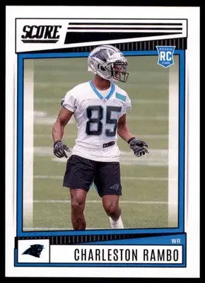 Charleston Rambo Rookie 2022 Score #398 Carolina Panthers - Football Card Single