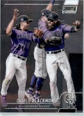 Charlie Blackmon - 2022 Stadium Club Chrome - #168 - Baseball - Baseball Card Single