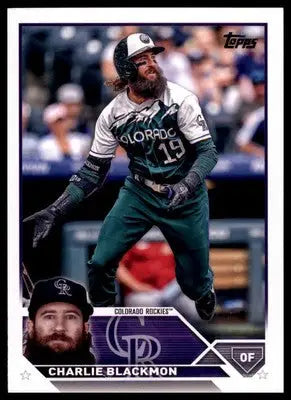 Charlie Blackmon 2023 Topps #523 Colorado Rockies - Baseball Card Single