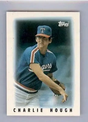 Charlie Hough - 1986 Topps Major League Leaders Minis - #33 - Baseball - Baseball Card Single