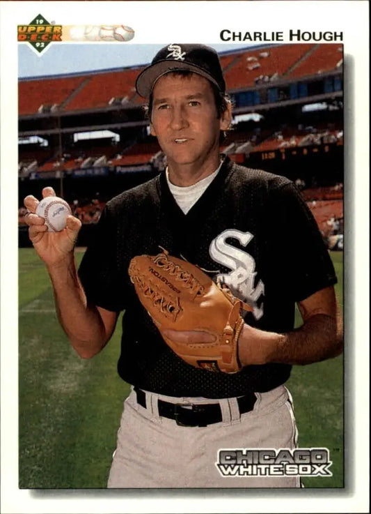 Charlie Hough 1992 Upper Deck MLB #418 Baseball Card Chicago White Sox - Baseball Card Single