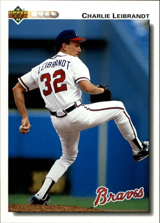 Charlie Leibrandt 1992 Upper Deck MLB #170 Baseball Card Atlanta Braves - Baseball Card Single