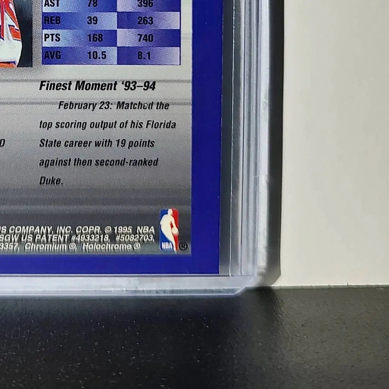 Charlie Ward Rookie 1994-95 Topps Finest #321 Card