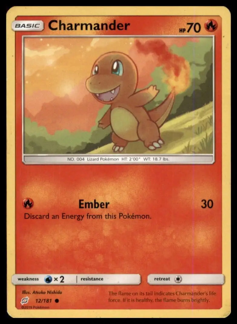 Charmander 12/181 Sm-Team Up Regular - Pokémon Card Single