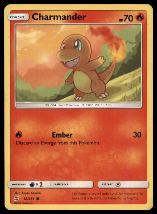 Charmander 12/181 Sm-Team Up Regular - Pokémon Card Single
