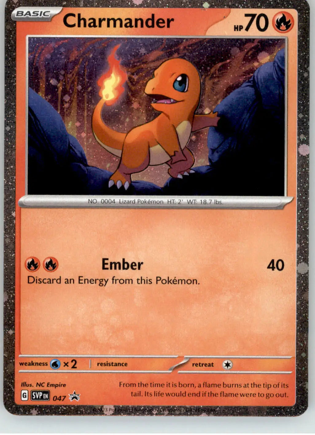 Charmander (Cosmos Holo) - Scarlet & Violet Promo - 047 - NM Pokemon