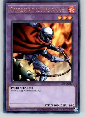 Charubin the Fire Knight - The Legend of Blue Eyes White Dragon - LOB-015 - MP - Yu-Gi-Oh! Card Single