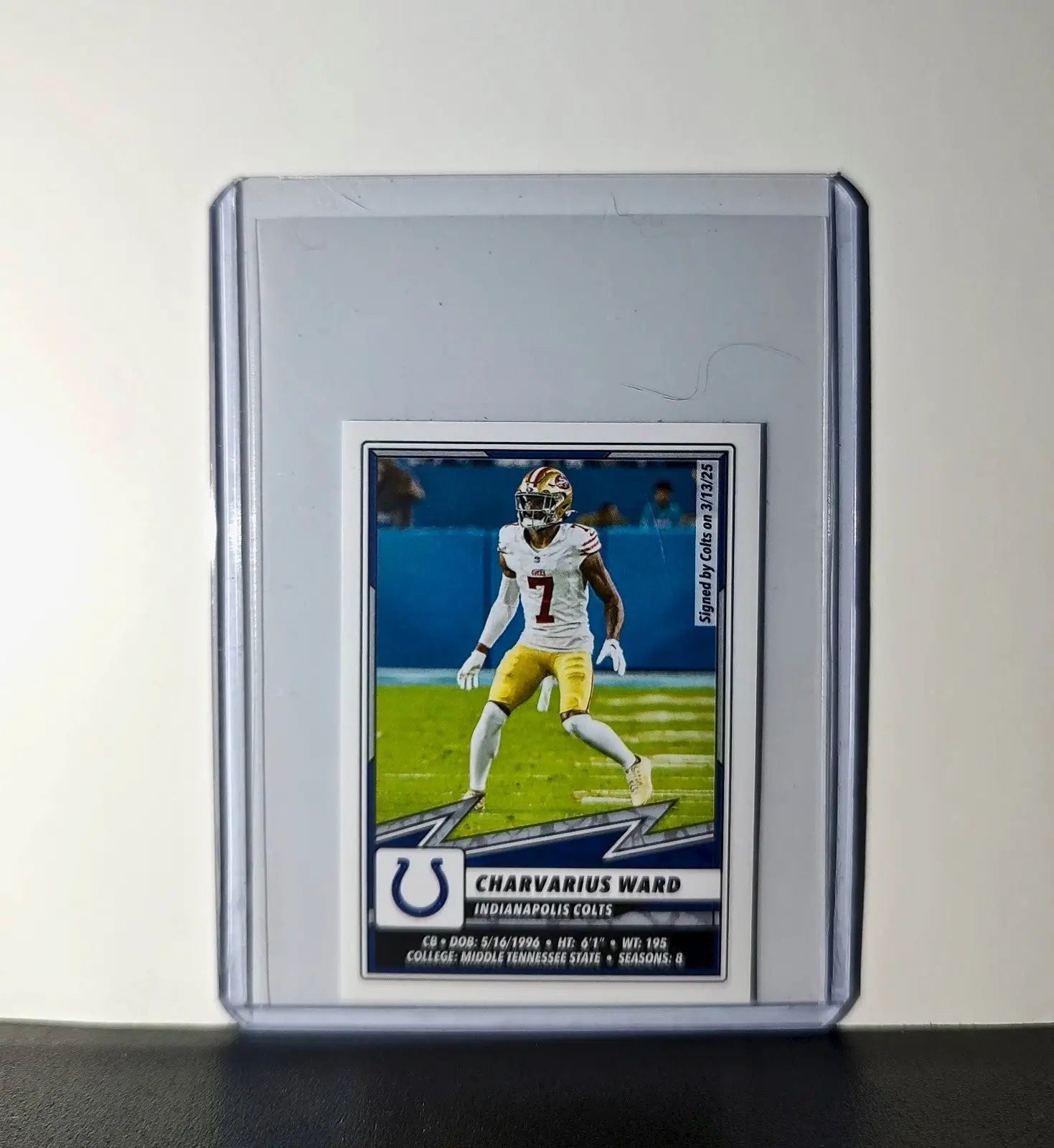 Charvarius Ward 2025 Panini NFL #195 Sticker Indianapolis Colts