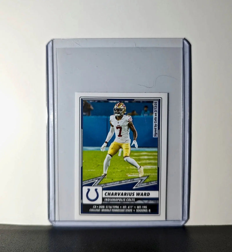 Charvarius Ward 2025 Panini NFL #195 Sticker Indianapolis Colts