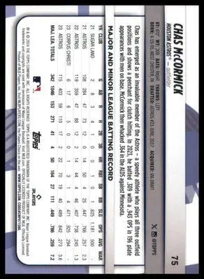 Chas McCormick 2024 Topps Big League #75 Houston Astros - Baseball Card Single