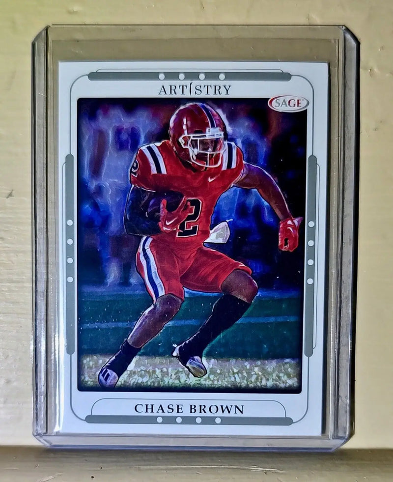 Chase Brown 2023 SAGE NFL Artistry Football #18 Card - Football Card Single