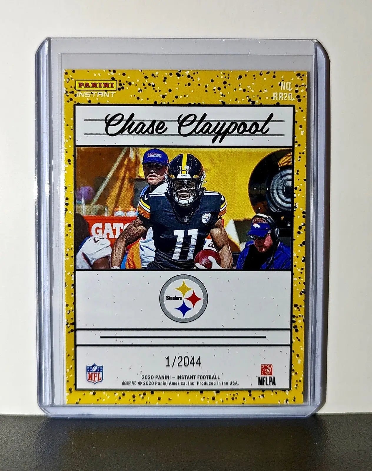 Chase Claypool Rookie 2020 Panini NFL #20 Rated Rookie Card Pittsburgh Steelers - Football Card Single