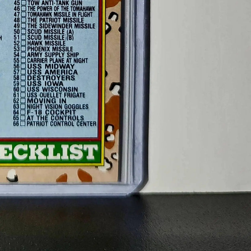 Checklist: 1–88 1991 Topps Desert Storm #88 Card
