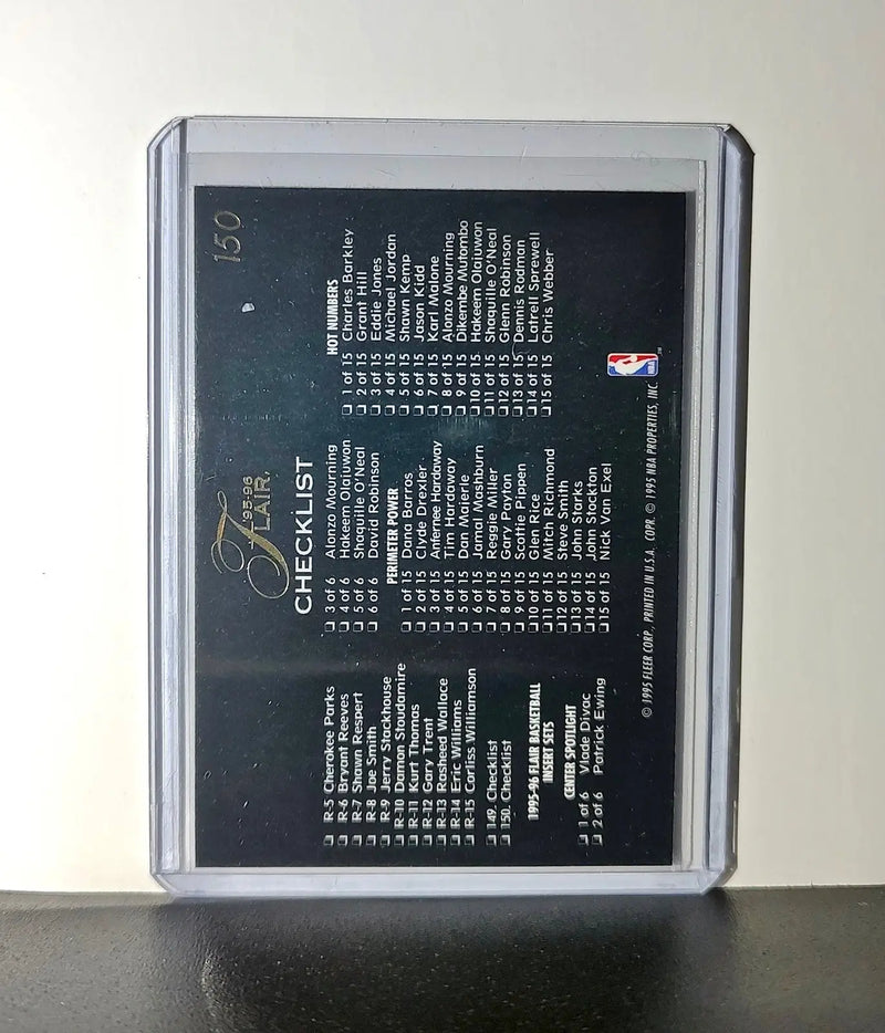 Checklist 1995-96 Flair NBA #150 100-150 and Inserts Card - Other