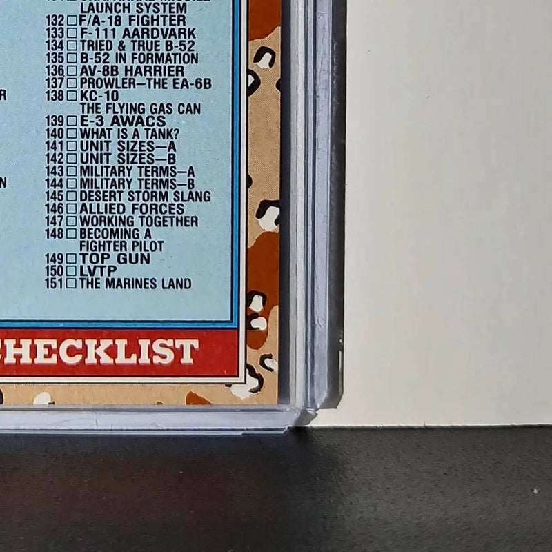 Checklist: 89–176 1991 Topps Desert Storm #176 Card