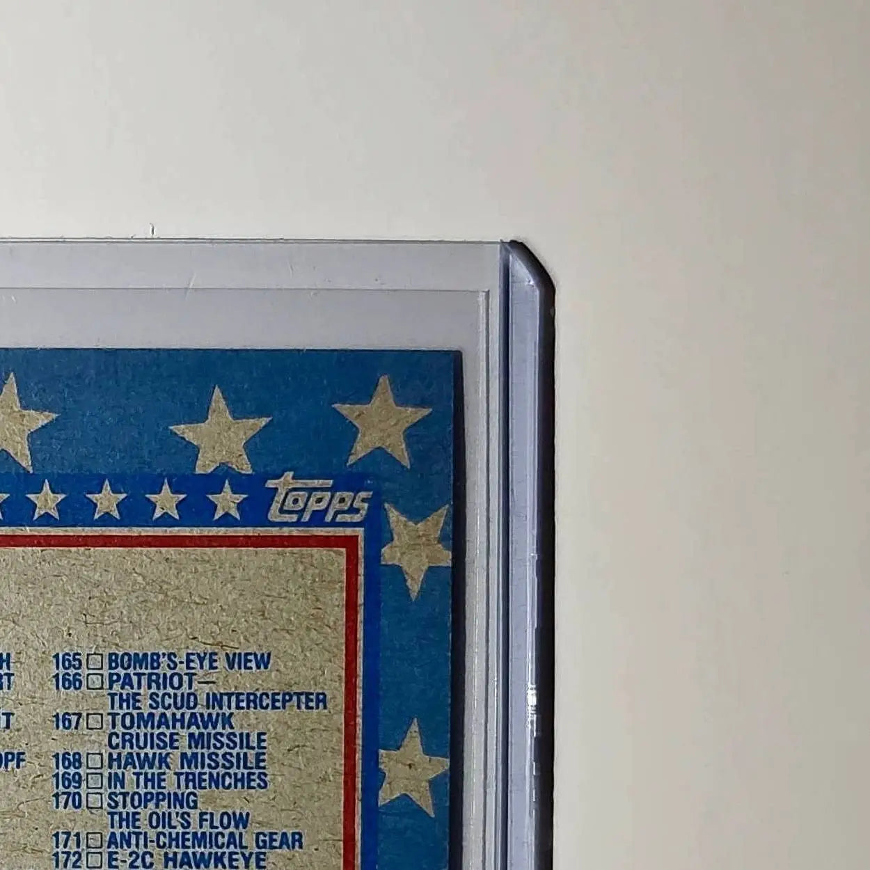 Checklist: 89–176 1991 Topps Desert Storm #176 Card